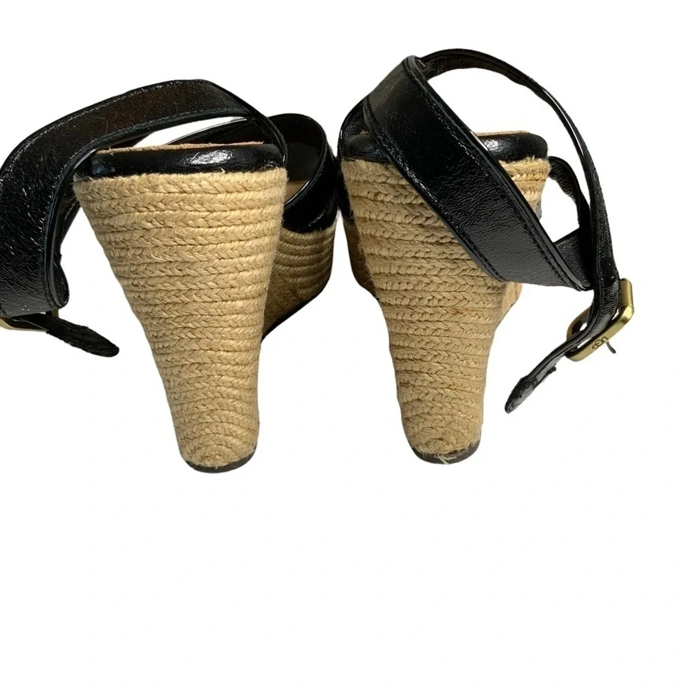 Ugg leather wedge sandals. Ankle straps with open toes.